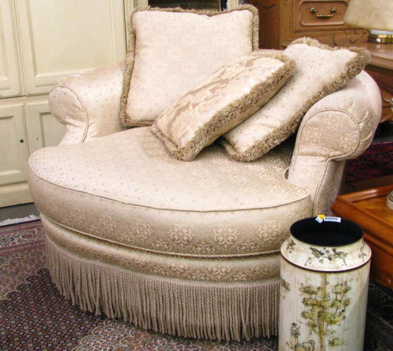 Occasional Chair with Tone on Tone Upholstery