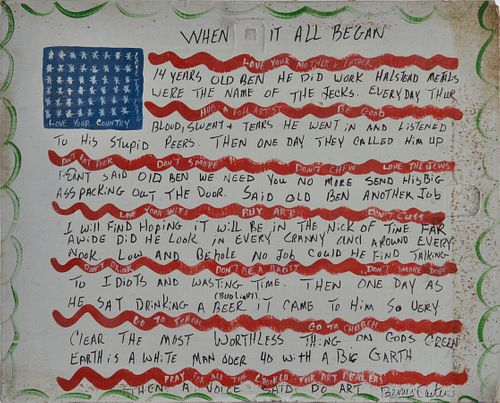 BENNY CARTER FOLK ART WHEN IT ALL BEGAN POEM rare