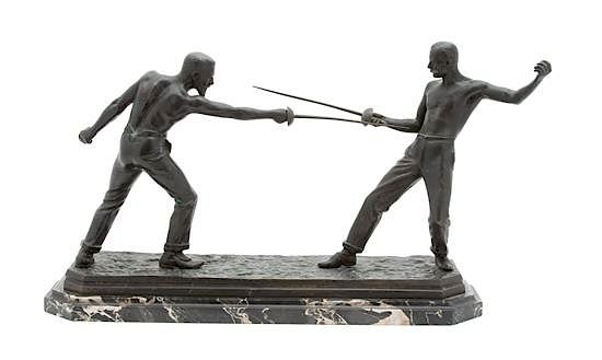 Nicolas Mayer French 1854 1929 Le Duel Nicolas Mayer French