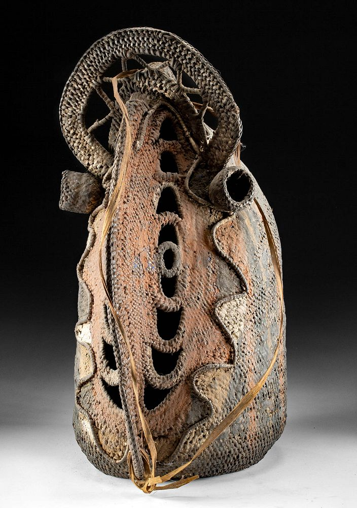 Mid 20th C Papua New Guinea Yam Mask Oceania Papua