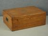 SILVER CHEST Custom oak blue felt lined three tray silver