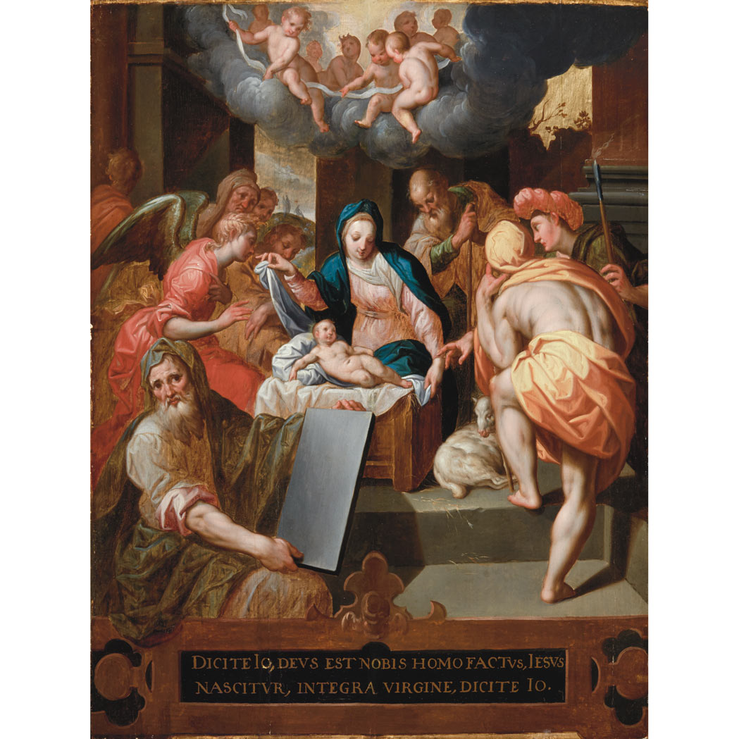 Northern Mannerist School 16th Century The Adoration of the Shepherds