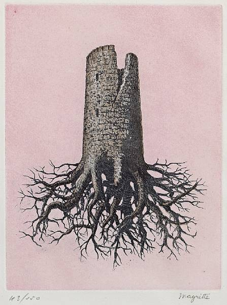 After Ren Magritte Belgian 1898 1967 La Folie Almayer Pl