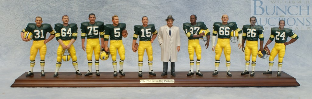 1966 Danbury MintGreen Bay Packers Taylor Kramer Gregg Hornung Starr