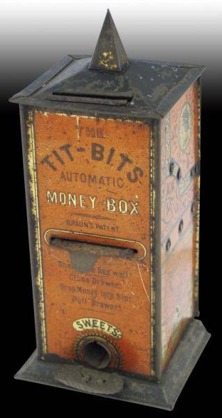 Tit bits Vending Mechanical Bank Description Tin Ernst Paul Lehmann
