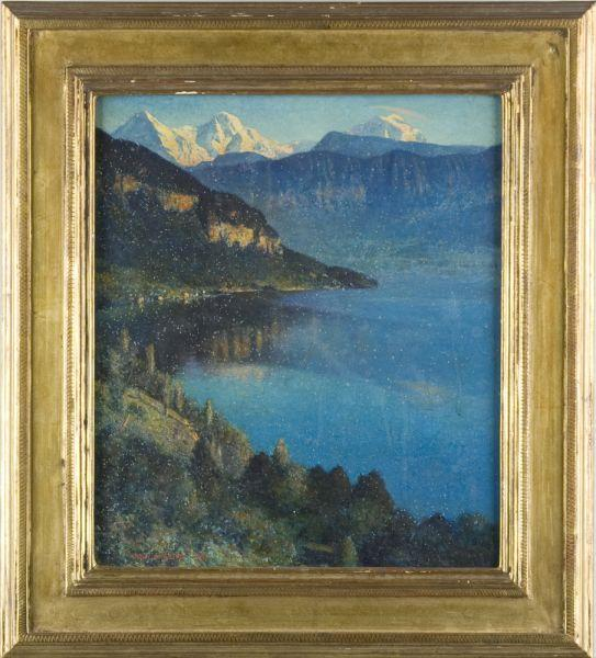 Vivian Akers ME 1886 1966 with Harer Frame oil on
