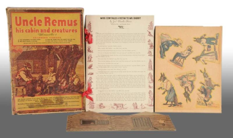 Uncle Remus His Cabin Creatures Play Set Description 1934 Very