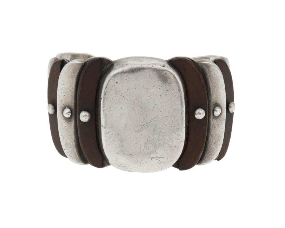 William Spratling 1900 1967 American A silver and rosewood cuff