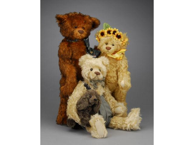 Lot Three Contemporary Artist Bears Includes pair of Ted Menten