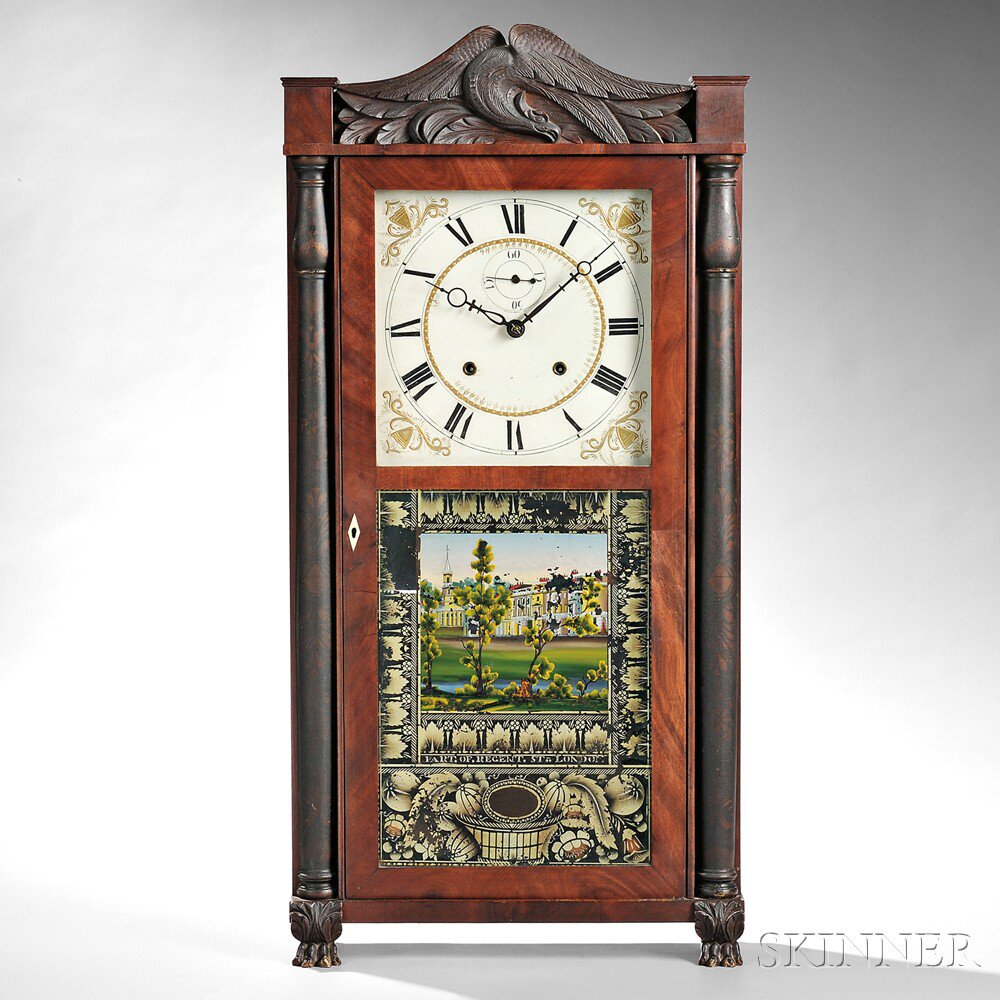 Eli Terry and Sons Eight day Transitional Shelf Clock Plymouth