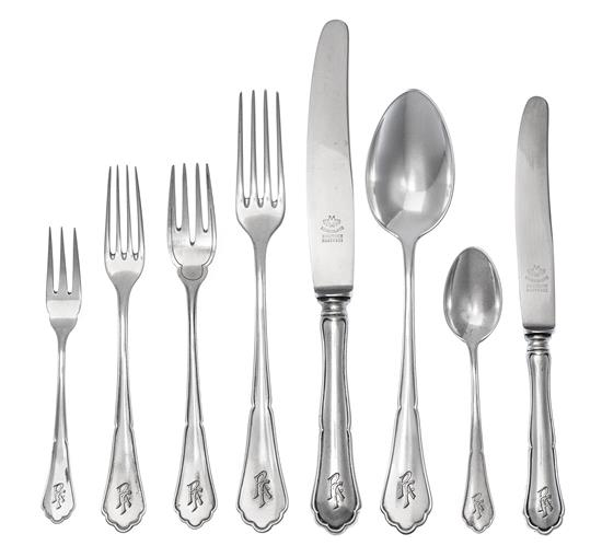 Sale 436 Lot 895 A German Silver Flatware Service for