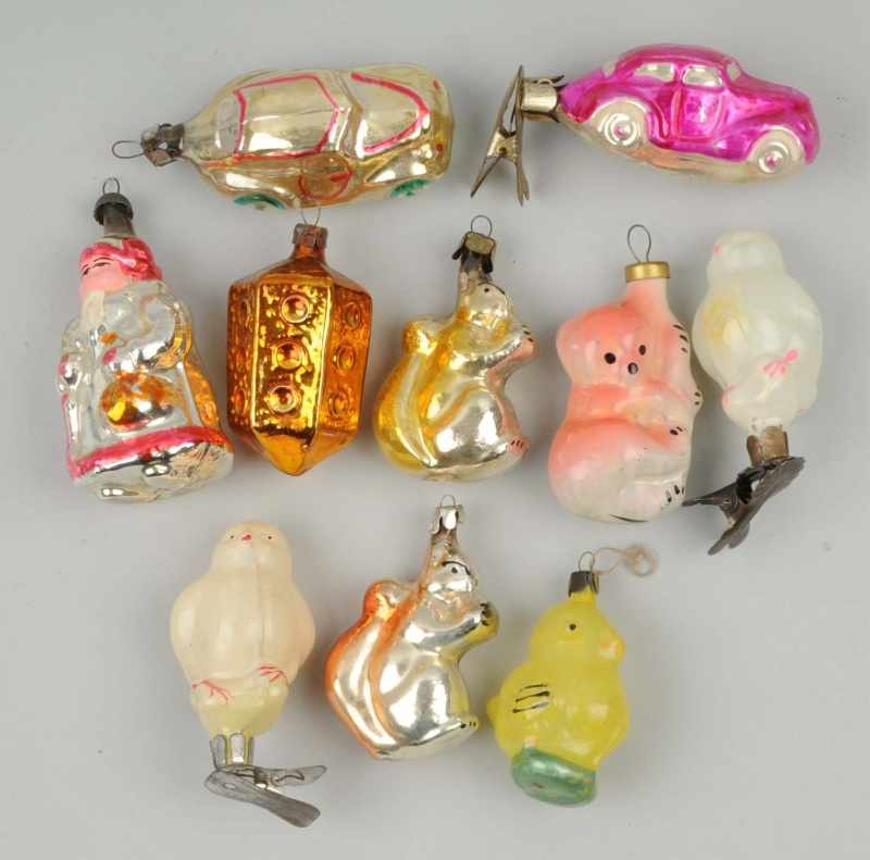 Lot of 10 Russian Christmas Ornaments Description Includes three clip