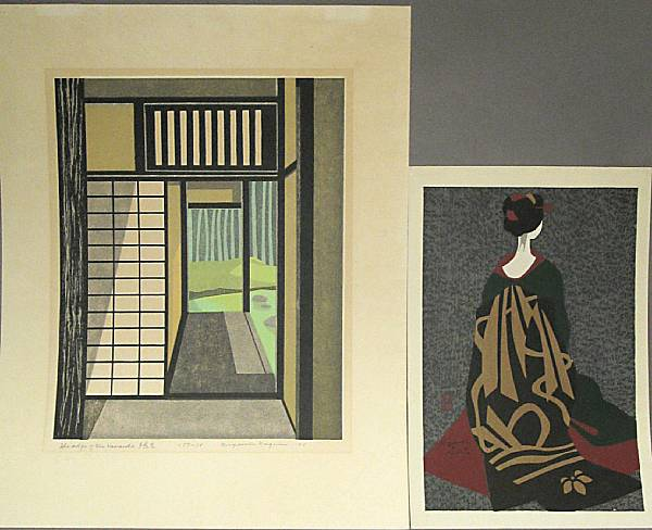 Various artistsFive modern prints The first by Umetaro Azechi 1902
