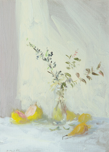 Stuart Shils American b 1954 Two paintings Late Summer Still