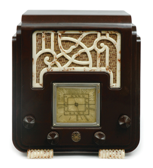 AWA Fisk Radiolette Fret And Foot circa 1936 brown case