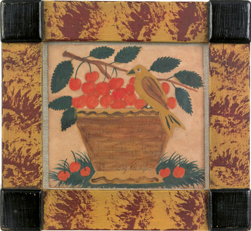 David Y Ellinger American 1913 2003 watercolor fraktur of a