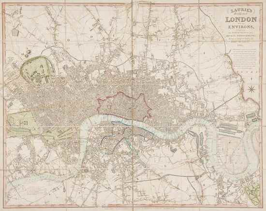Laurie Richard Holmes Laurie s New Plan of London and