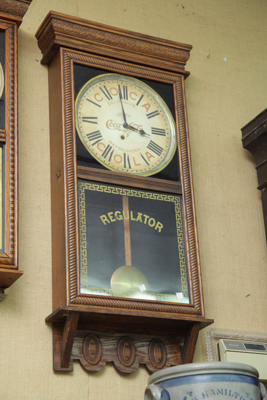 COCA COLA REGULATOR WALL CLOCK Thirty hour spring driven with
