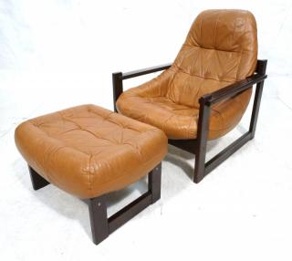 Brazilian Rosewood LAFER Style Lounge Chair Ottom Brazilian Rosewood LAFER