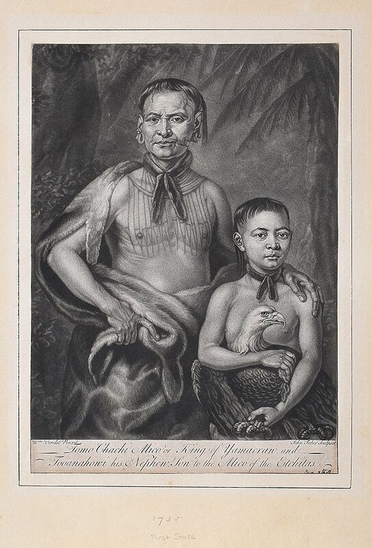 Rare Georgia Related Print after William Verelst 18th century Tomo