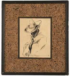 Charles Dana Gibson 1867 Smoking Senor signed lower center C