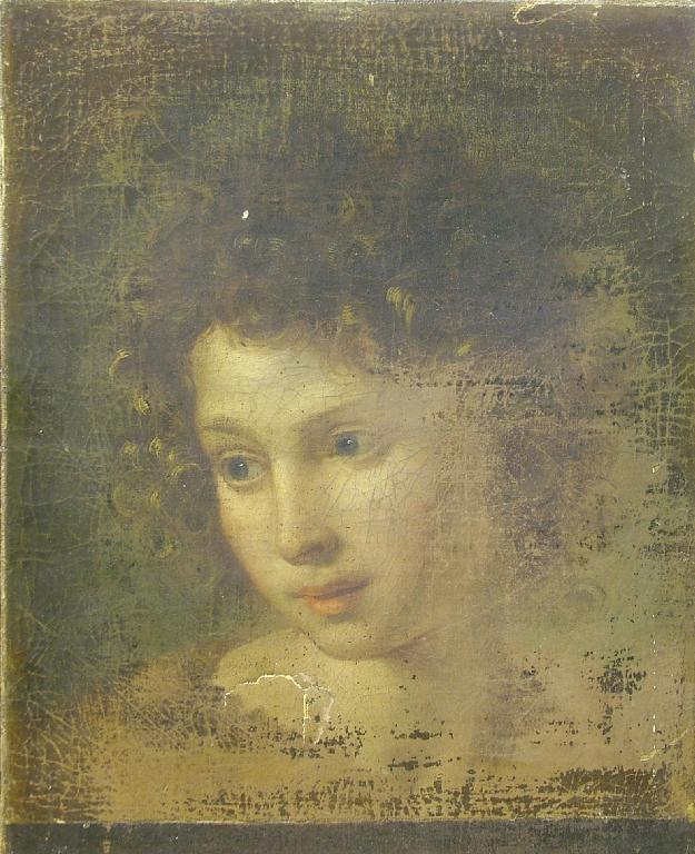 18th 19th century British School bust portrait of a young