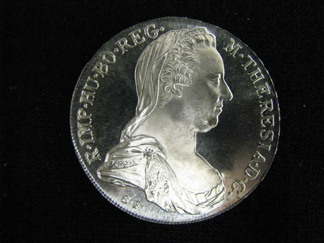1780 Maria Teresea Thaler Silver Coin restrike date for bullion