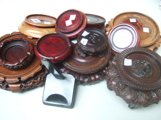 A group of hardwood stands af