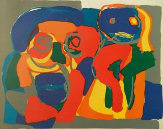 Karel Appel lithograph Karel Appel Swiss 1921 2006 Untitled lithograph