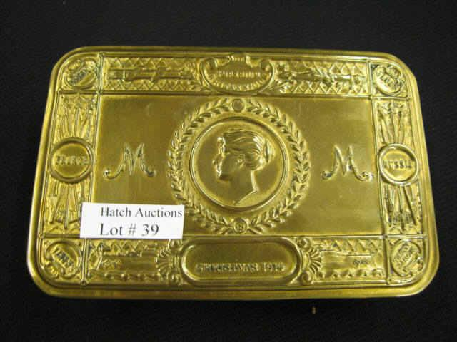 Christmas 1914 Great Britian Brass Box presentation type 3 x