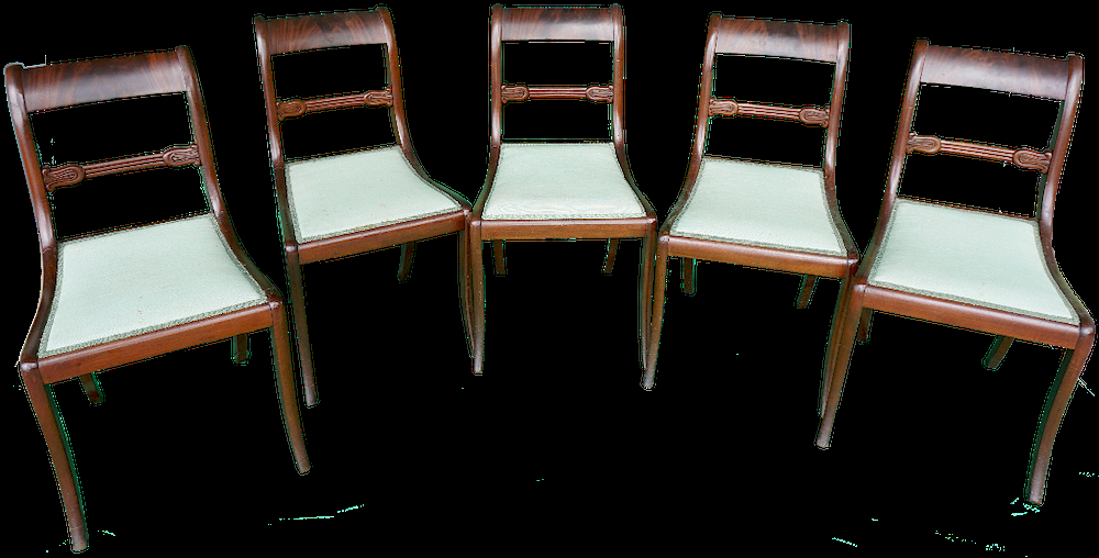 Sheraton Chairs Set of Five Sheraton Chairs Set of five