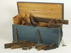 SEA CHEST 19th C six board pine sea chest full