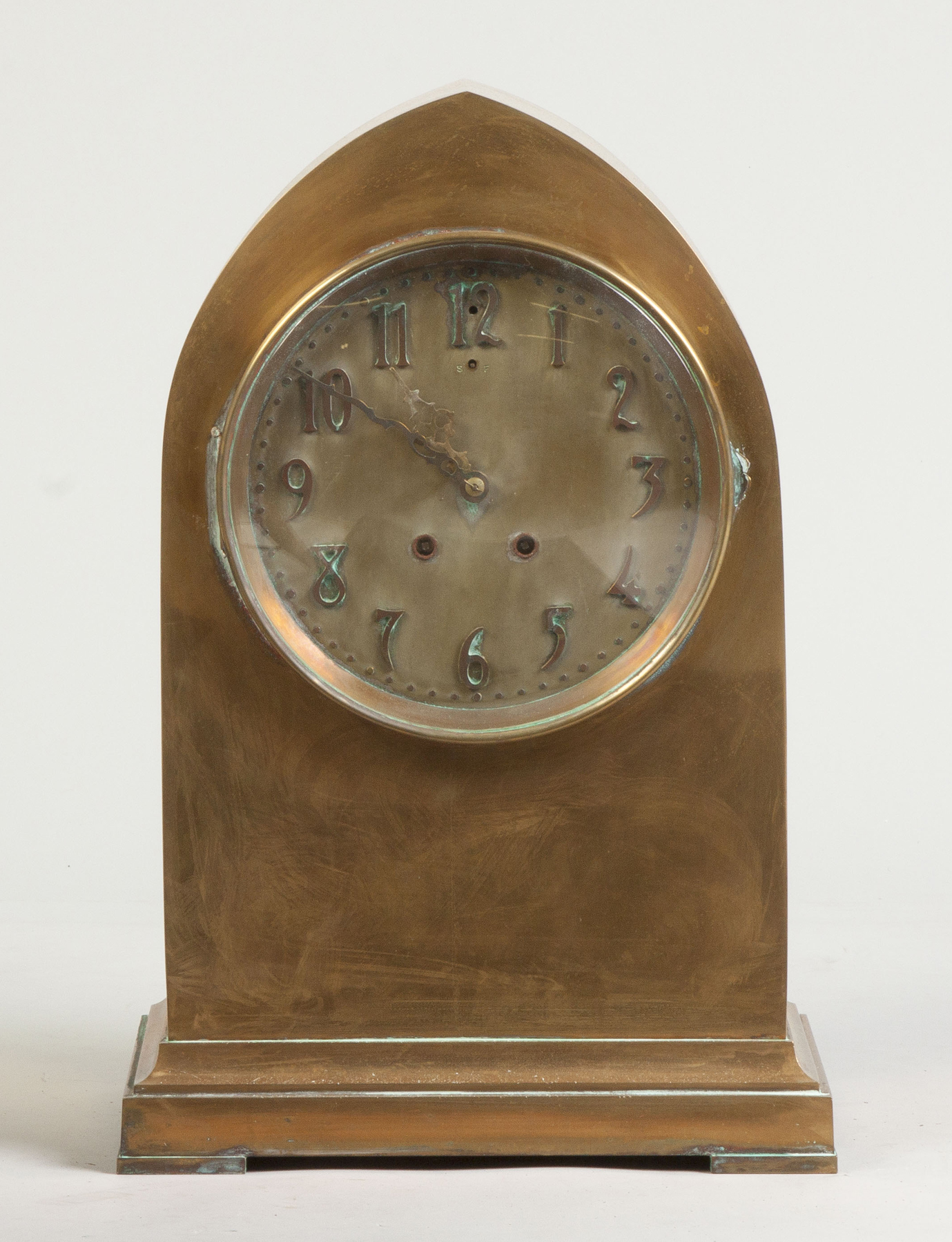 Seth Thomas Brass Shelf Clock Brass dial 8 day time
