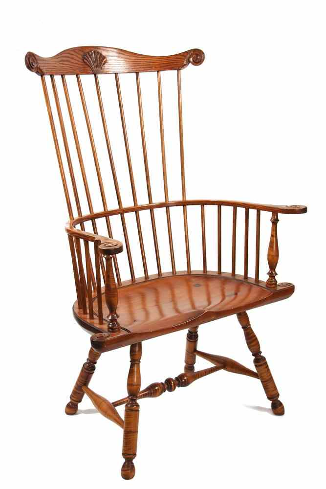 CUSTOM FANBACK WINDSOR CHAIR Gilpin Fanback Windsor Chair signed by