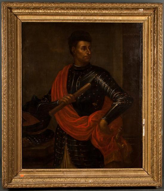 Italian School 18th century Portrait of Niccolo da Tolentino oil