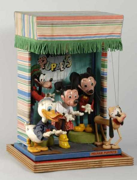 Walt Disney Pelham Puppet Store Display Description Marked Pelham Puppets