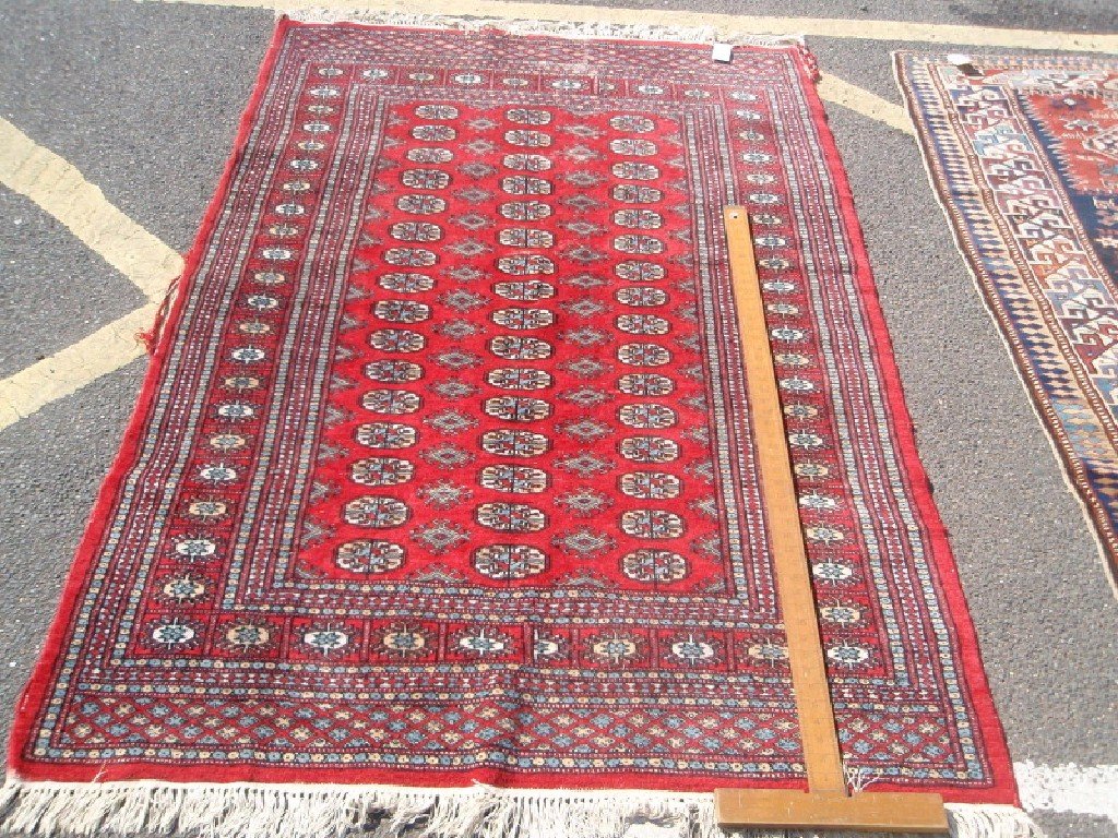 A modern Bokhara rug 190cm x 120cm