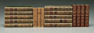 17 leather bound books set of ten Moor 39 s