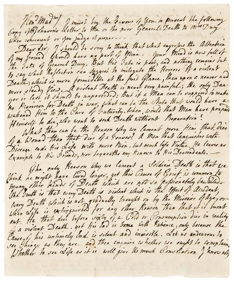 JOHNSON Samuel 1709 1784 Bennet LANGTON 1737 1801 Autograph letter
