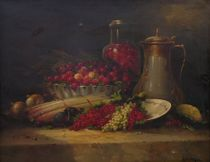 R A Vellharin early 20th Century Summer Berries oil on