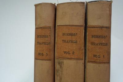 Burnes Alexander Travels into Bokhara 3 vols 8vo cont calf
