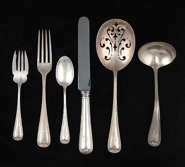 A sterling flatware setWm B Durgin Co Concord NHNew Standish
