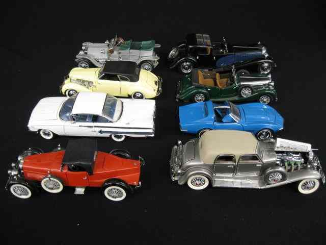 8 Collector s Cars from Franklin Mint includes 1930 Bugatti