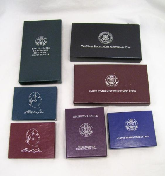 Commemorative Coin Lot Includes 1992 Mint Olympic Coins White House