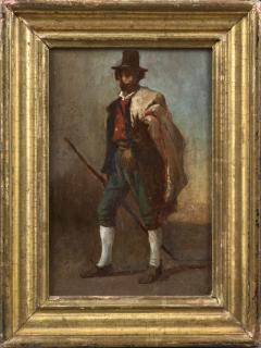 French School Portrait of a Traveler on the Road French