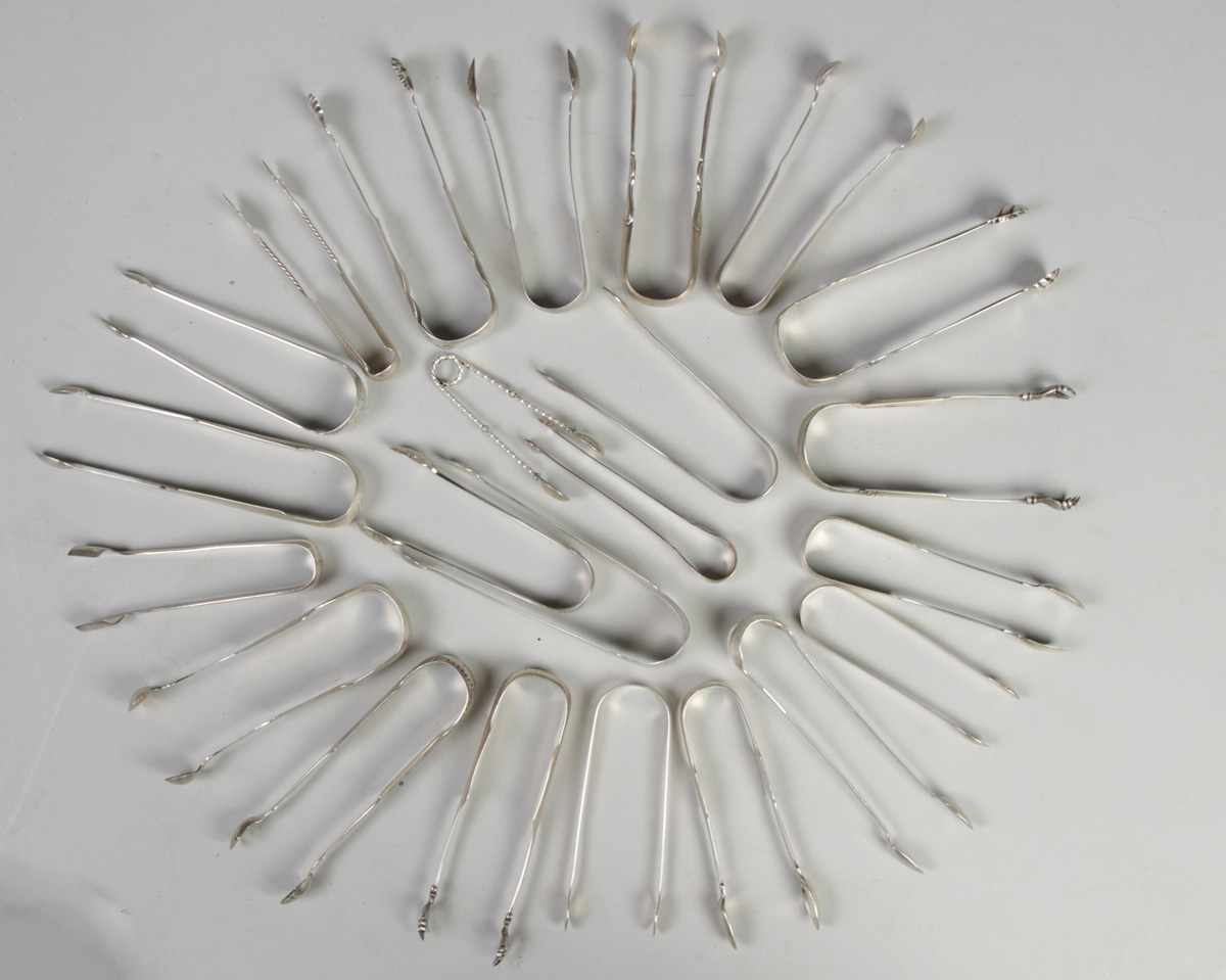 Sterling coin silver sugar tongs 325 Sterling coin silver sugar