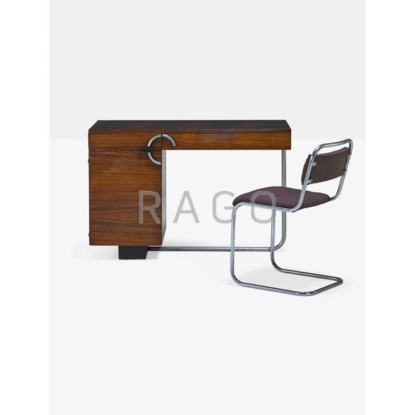 GILBERT ROHDE Desk and chair Condition Report Original finish to