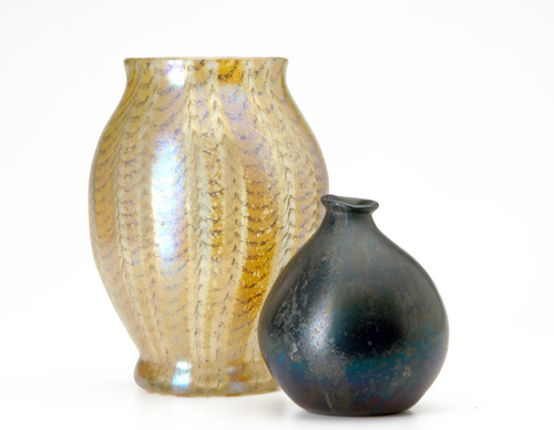 NASH Etc Two vases one by Nash with typical vertical