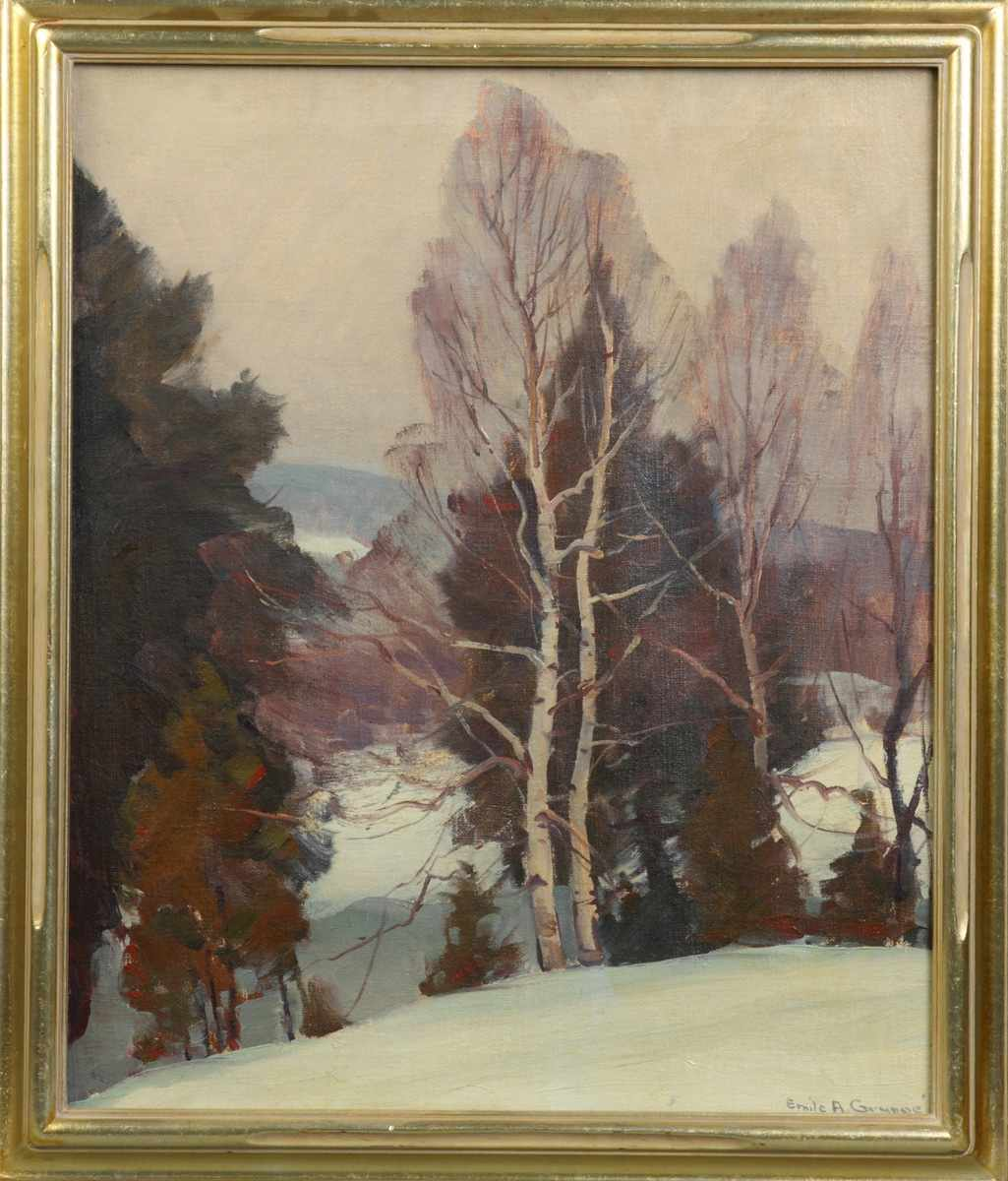 Emile A Gruppe American 1896 1978 Vermont Scene Emile A