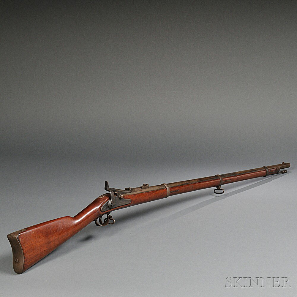 Model 1866 Allin Conversion Trapdoor Springfield Rifle c 1866 walnut